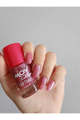 Mov Glitter No:12 Pembe Simli Oje