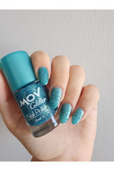 Mov Glitter No:10 Mavi Simli Oje