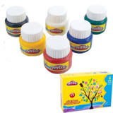 Play-Doh PLAY-GU001 Çok Renkli 6x30 ml Guaj Boya Seti