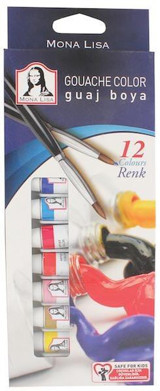 Südor SD57512 Tüp Çok Renkli 12x12 ml Guaj Boya Seti