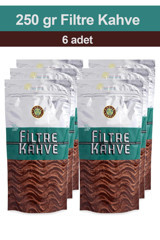 Kahve Dünyası Sade Orta Amerika Arabica Öğütülmüş Filtre Kahve 6x250 gr