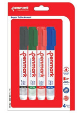 Penmark 4 Adet Doldurulabilir Silinebilir Çok Renkli Tahta Kalemi