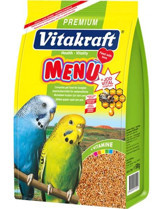 Vitakraft Menü Premium Kabuklu Ballı Vitaminli Muhabbet Kuşu Yemi 2x500 gr
