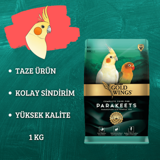 Gold Wings Kabuklu Sade Vitaminli Kuş Yemi 1 kg