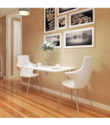 2K Katlanır 70x60x90 cm Suntalam Gövdeli Metal Ayaklı Beyaz Çalışma Masası
