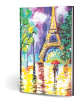 Le Color Creamona Paris A5 Çizgili Orta Boy Kahverengi Not Defteri