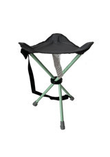Platan Stool Ones T Bez Katlanır Üçgen Kamp Taburesi Siyah