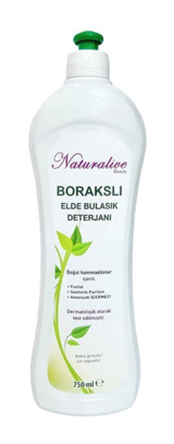 Naturalive Beauty Borakslı Kokusuz Kokulu Organik Sıvı El Bulaşık Deterjanı 750 ml