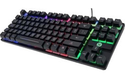 Dexim DKA006 Işıklı Siyah Kablolu Klavye Mouse Seti