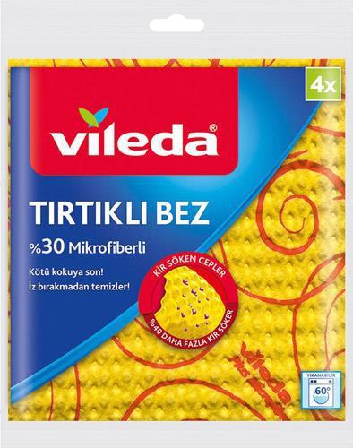 Vileda Mikrofiber 4'lü Temizlik Bezi