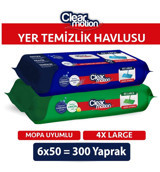 Clear Motion 300 Yaprak 6'lı Islak Mendil