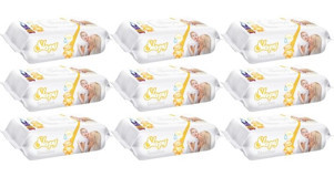 Sleepy Sensitive Antibakteriyel 810 Yaprak 9'lu Islak Mendil