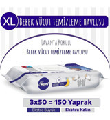 Sleepy Lavanta 150 Yaprak 3'lü Islak Mendil