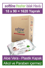 Softline Fresher Sensitive 1620 Yaprak 18'li Islak Mendil