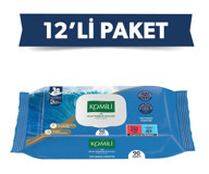 Komili Okyanus Esintisi 1080 Yaprak 12'li Islak Mendil