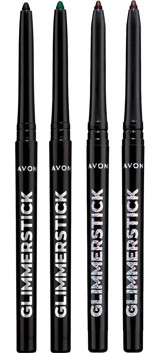 Avon Glimmerstick Asansörlü Parlak Simli Akmayan Çok Renkli Göz Kalemi Kahverengi-Siyah-Yeşil