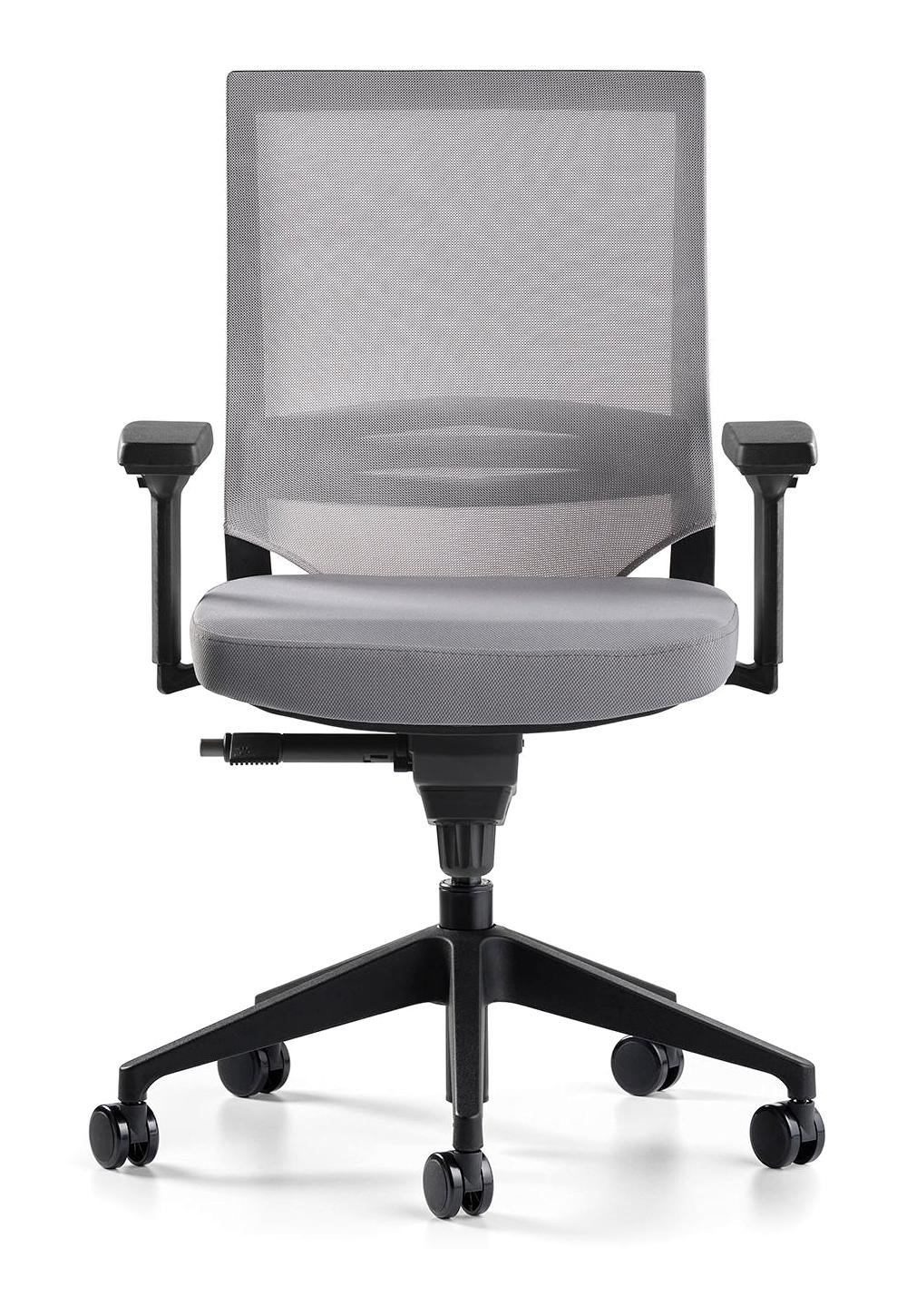 Bürotime Cozy Kolçaklı Dönerli Antrasit-Gri Çalışma Sandalyesi