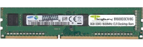 Bigboy B1600D3C11 8 GB DDR3 1x8 1600 MHz Ram