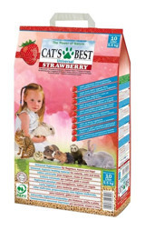 Cats Çilek Kokulu Topaklanan Kalın Taneli Aktif Karbonlu Kedi Kumu 10 lt