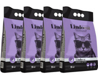 Lindo Cat Lavanta Kokulu Topaklanan İnce Taneli Bentonit Kedi Kumu 4x5 lt
