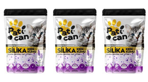 Pati Can Lavanta Kokulu Topaklanan İnce Taneli Kristal Kedi Kumu 3x5 lt