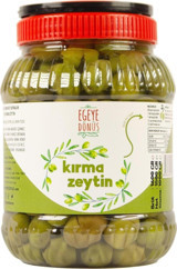 Egeye Dönüş Tuzsuz Çizik Yeşil Zeytin Pet Kavanoz 1 kg