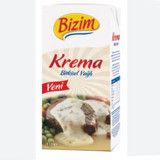 Bizim Bitkisel Yağlı Yemeklik Krema 1 kg