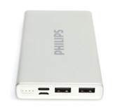 Philips Dlp1510cb 10000 mAh Hızlı Şarj Dijital Göstergeli USB Type C Çoklu Bağlantı Kablosuz Powerbank Siyah