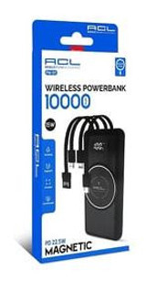 Acl Pw-01 10000 mAh Hızlı Şarj Dijital Göstergeli Micro USB & Lightning Çoklu Bağlantı Kablolu Powerbank Siyah