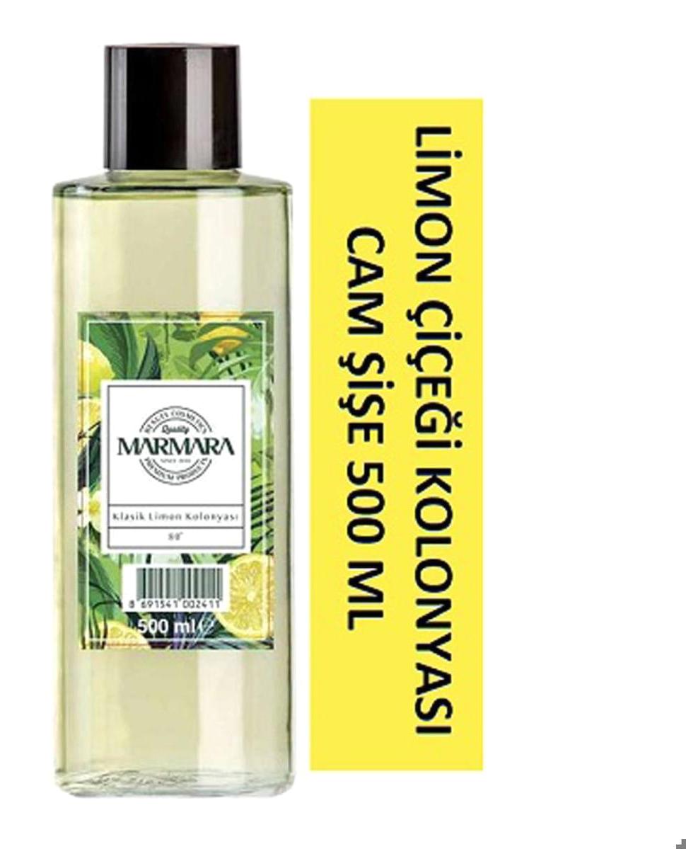 Marmara Limon Cam Şişe Kolonya 500 ml