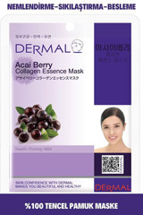 Dermal Sıkılaştırıcı Acai Çileği Nemlendirici Kağıt Yüz Maskesi