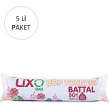 Lixo Kokulu Battal Boy 75x90 cm Çöp Poşeti 5x10 Adet Mavi