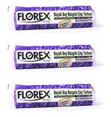 Florex Lavanta Kokulu Büzgülü Büyük Boy 65x70 cm Çöp Poşeti 3x10 Adet Mor
