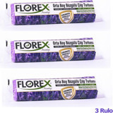 Florex Lavanta Kokulu Büzgülü Orta Boy 55x60 cm Çöp Poşeti 3x10 Adet Mor