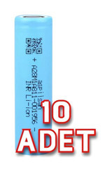 Aspilsan 3.7 V 2900 mAh Li-ion 18650 Şarjlı 10'lu