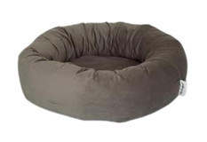 Pet Comfort Hotel Yıkanabilir Tek Fonksiyonlu 50 cm Simit Kedi Yatağı Gri