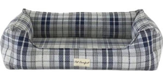 Pet Comfort Delta Varius Yıkanabilir Tek Fonksiyonlu 70x90 cm Simit Kedi Yatağı Lacivert