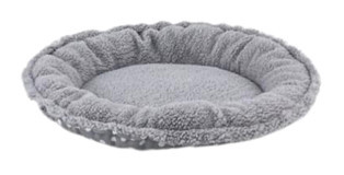 Pet Comfort Sunflower Yıkanabilir Tek Fonksiyonlu 85 cm Simit Kedi Yatağı Gri