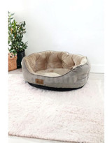 Pet Dreams Sprit Yıkanabilir Tek Fonksiyonlu 50x40 cm Sepet Kedi Yatağı Bej