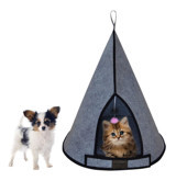 Bundera Cat Tower Yıkanabilir Tek Fonksiyonlu 50x50 cm Üstü Kapalı Kedi Yatağı Gri
