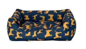 Pet Comfort Uniform Yıkanabilir Tek Fonksiyonlu 50x40 cm Simit Kedi Yatağı Lacivert