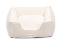 Pet Comfort echo Yıkanabilir Tek Fonksiyonlu 60x50 cm Simit Kedi Yatağı Ekru