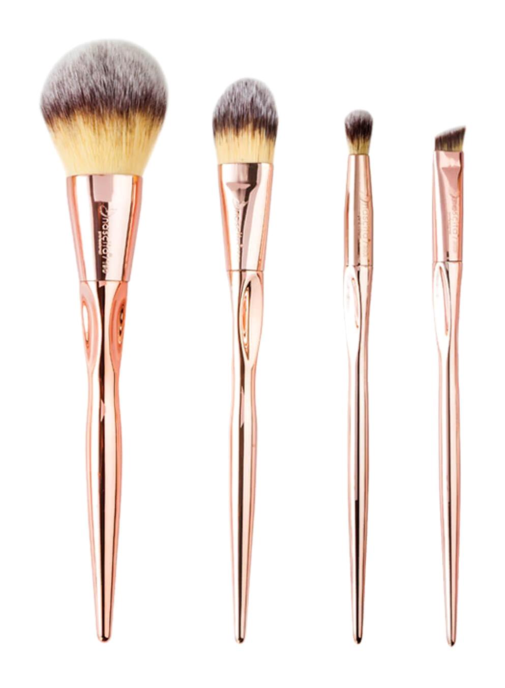 Nascita Bronzy Glow 4'lü Allık Eyeliner Far Makyaj Fırçası Seti