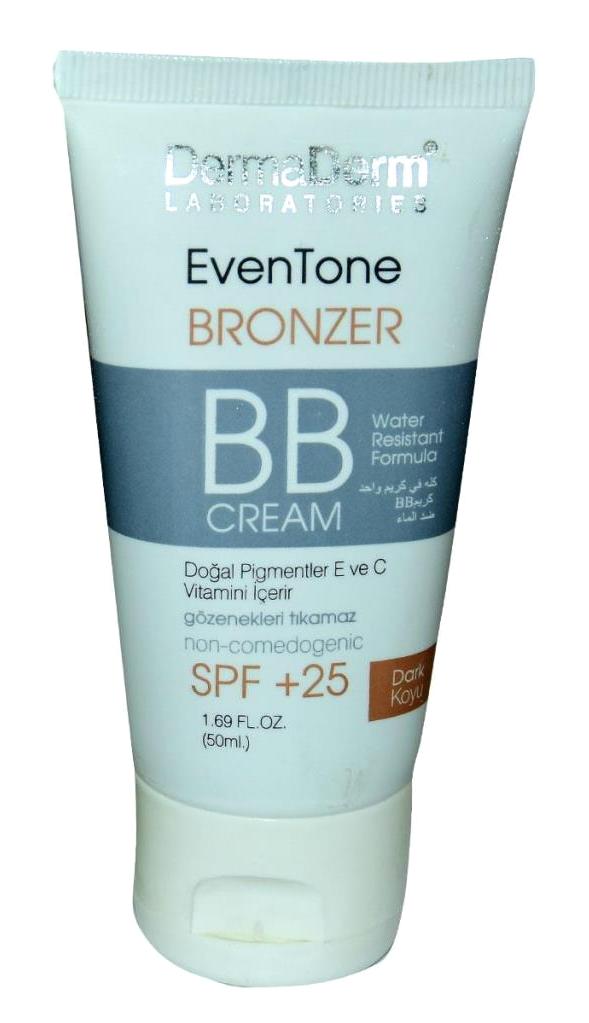 Dermaderm Even Tone Beauty Tüm Ciltler İçin Işıltılı BB Krem Koyu Ton