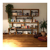 Woodesk CPT6004-200 Çok Gözlü 4 Raflı Ahşap 200x200x30 cm Kahverengi