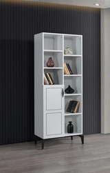 Sivas Gözde Mobilya Çok Gözlü 5 Raflı Suntalam 70x37x180 cm Beyaz