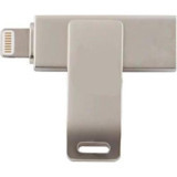 Powerway Çift Taraflı USB 2.0 128 GB Flash Bellek Gri