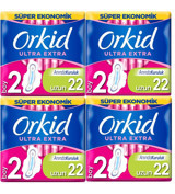 Orkid Ultra Extra Ultra İnce 22'li Hijyenik Ped 4 Adet