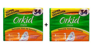 Orkid Maxi Anne Kız İnce 34'lü Hijyenik Ped 2 Adet