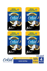 Orkid Ultra Gece Extra Ultra İnce 16'lı Hijyenik Ped 4 Adet
